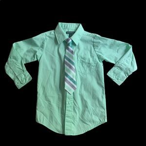 𝅺GEORGE Button up with tie⭐️